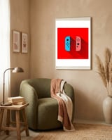 Joystick Videogames Switch framed in a tender room thumbnail