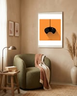 Joystick Videogames Mega Drive framed in a tender room thumbnail