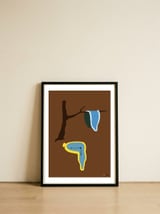 La Persistencia De La Memoria Minimalist — framed, leaning against the wall thumbnail