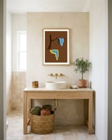 La Persistencia De La Memoria Minimalist framed in a breezy room thumbnail