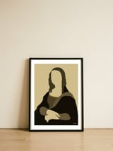 Monalisa Minimalist — framed, leaning against the wall thumbnail