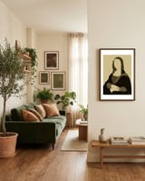 Monalisa Minimalist framed in a grounding room thumbnail