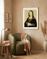 Monalisa Minimalist framed in a tender room thumbnail