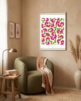 Cherry Picking #society6 #decor #buyart framed in a tender room thumbnail