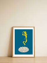 The Birth Of Venus Minimalist — framed, leaning against the wall thumbnail