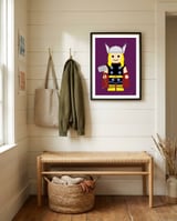 Thor Toy framed in a relaxed room thumbnail