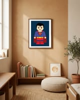 Superman Toy framed in a gentle room thumbnail