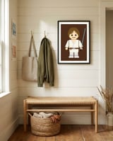Luke Skywalker Toy framed in a relaxed room thumbnail
