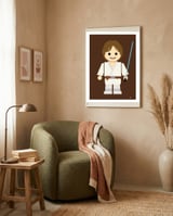 Luke Skywalker Toy framed in a tender room thumbnail