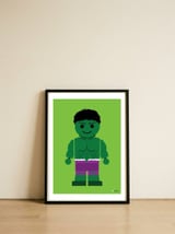 Hulk Toy — framed, leaning against the wall thumbnail