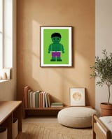 Hulk Toy framed in a gentle room thumbnail