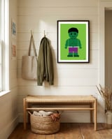 Hulk Toy framed in a relaxed room thumbnail