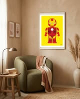 Iron Man Toy framed in a tender room thumbnail