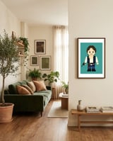 Hans Solo Toy framed in a grounding room thumbnail