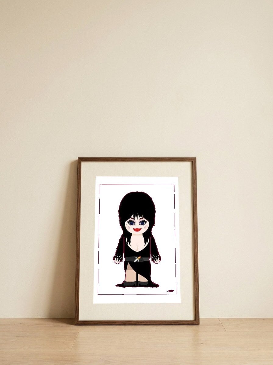 Elvira Toy — framed, leaning against the wall