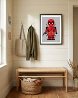DeadPool Toy framed in a relaxed room thumbnail