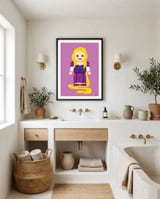 Rapunzel Toy framed in a breezy room thumbnail