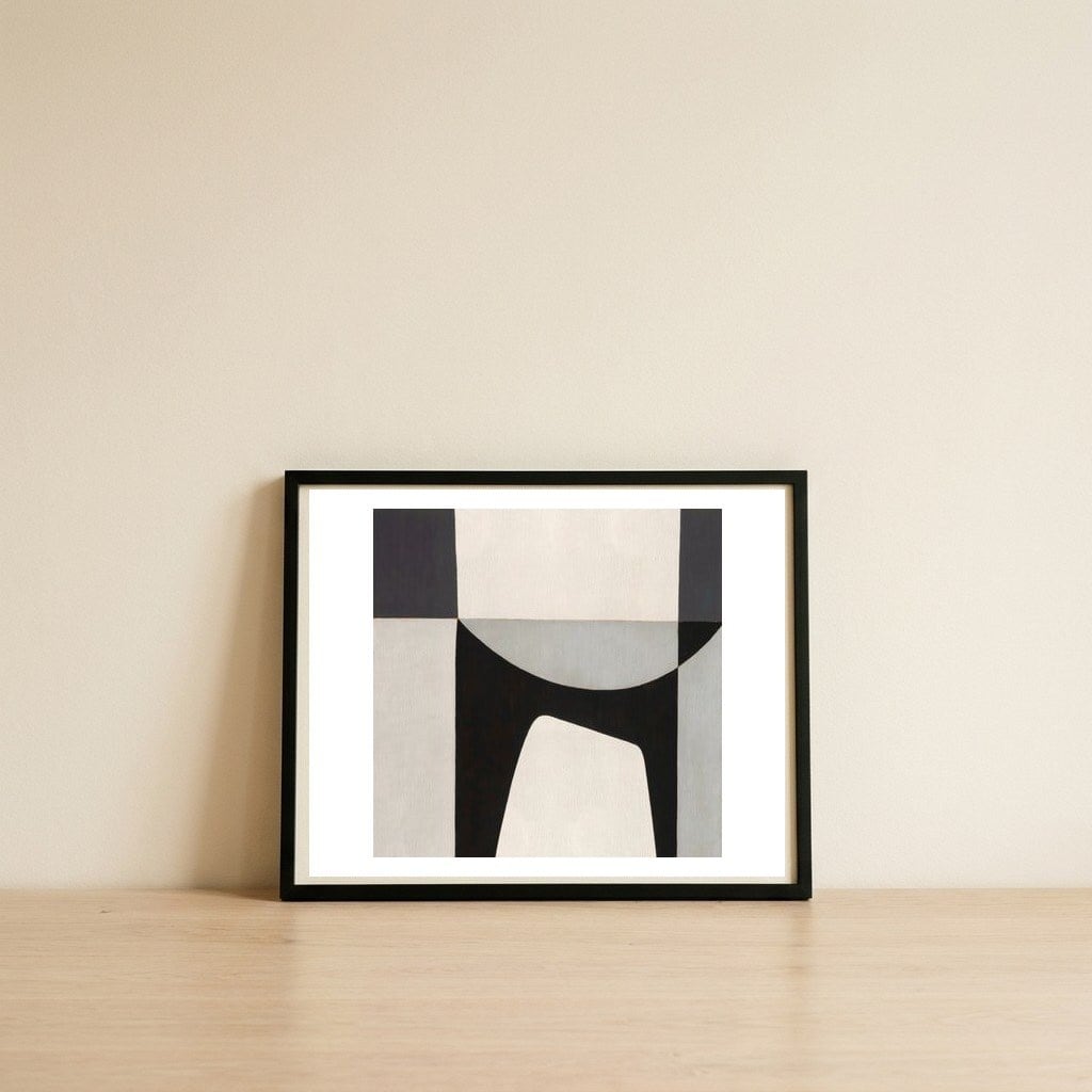 Alert Dog — framed, leaning against the wall