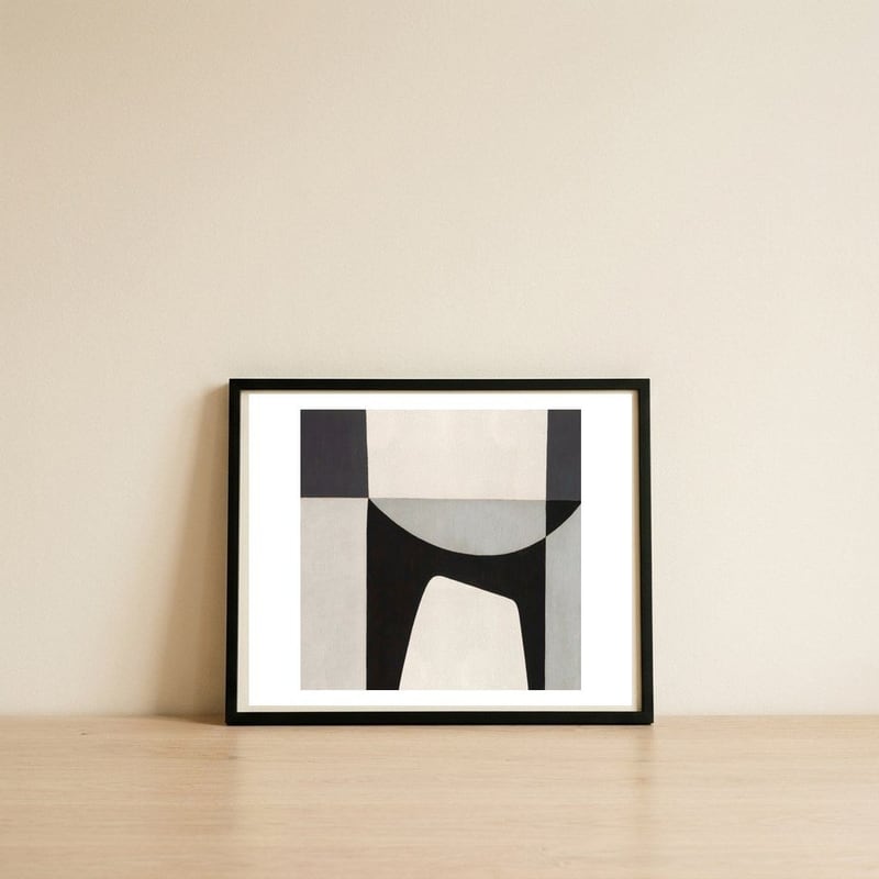 Alert Dog — framed, leaning against the wall