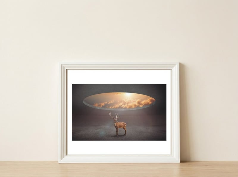 Display Ring — framed, leaning against the wall