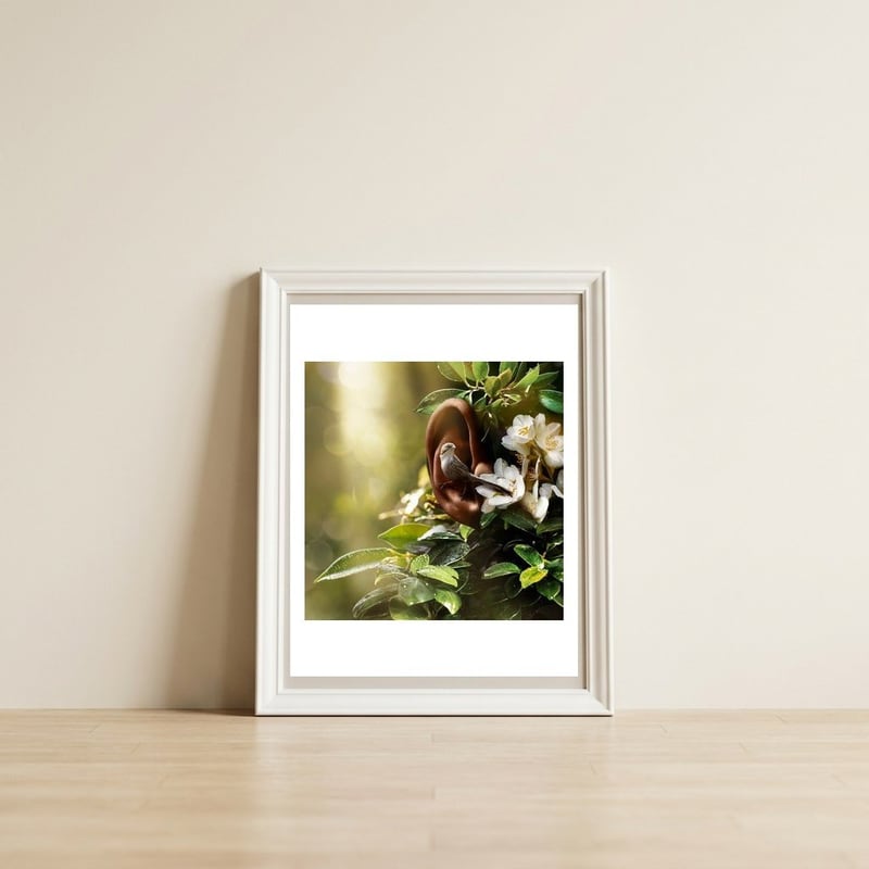 Sound Of Nature — framed, leaning against the wall