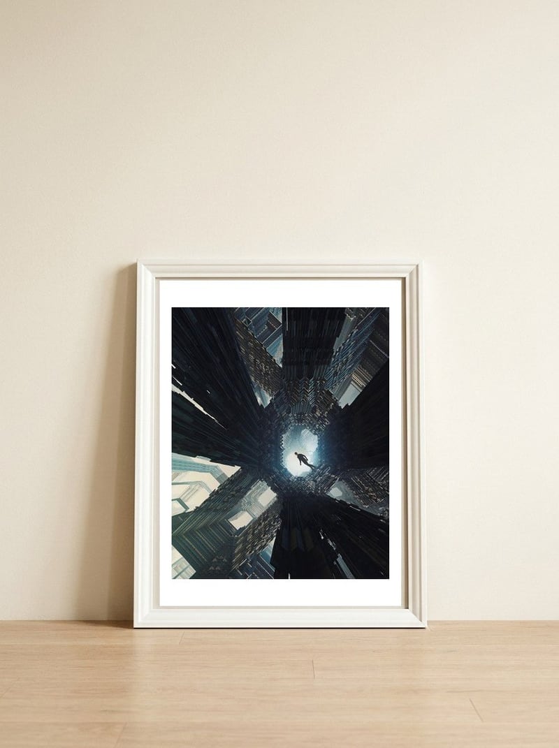 Woorn — framed, leaning against the wall