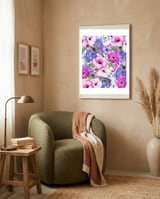 Purple Blossom #society6 #buyart #decor framed in a tender room thumbnail