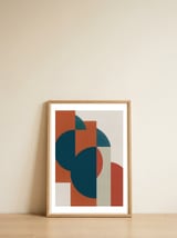 Geometric Roots 1 — framed, leaning against the wall thumbnail