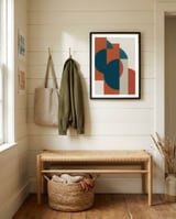 Geometric Roots 1 framed in a relaxed room thumbnail