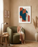Geometric Roots 1 framed in a tender room thumbnail