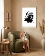 Darth vader framed in a tender room thumbnail