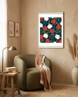 Floral Obsession || #society6 #decor #buyart framed in a tender room thumbnail