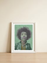 Hendrix Illustration — framed, leaning against the wall thumbnail