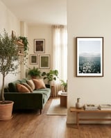 Pamlico Sparkle #1  framed in a grounding room thumbnail