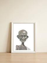 Mahatma Gandhi — framed, leaning against the wall thumbnail