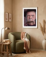 Neil Young Portrait framed in a tender room thumbnail