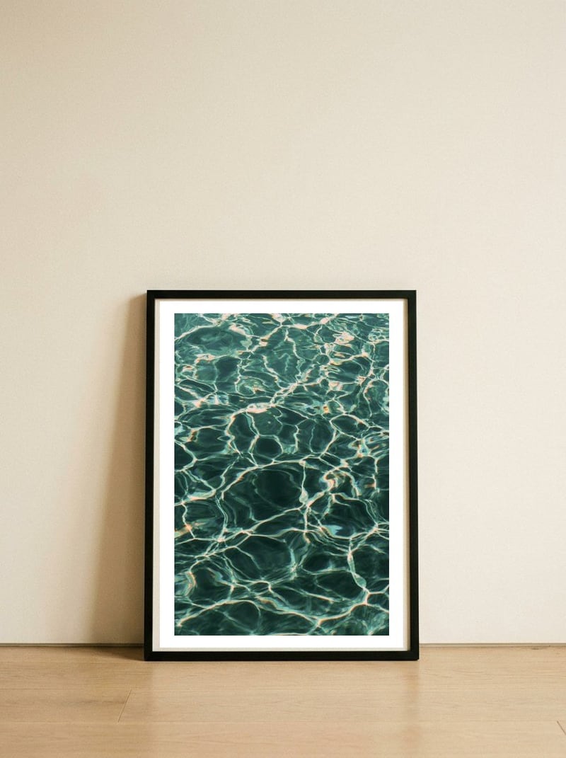 Natatorium #4  — framed, leaning against the wall