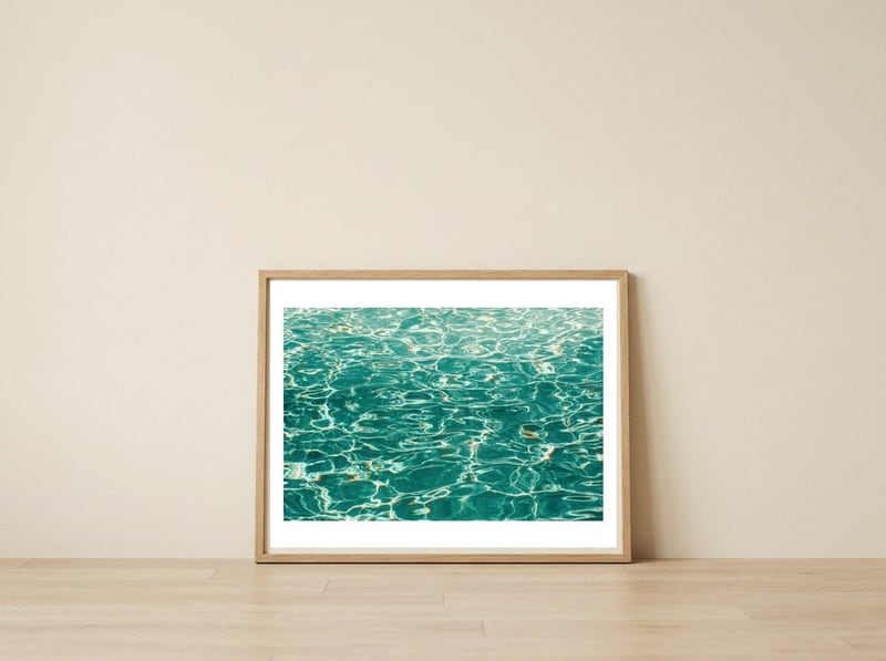 Natatorium #5  — framed, leaning against the wall