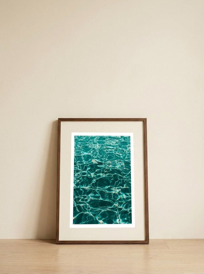 Natatorium #6  — framed, leaning against the wall