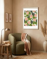 Guava #society6 #decor #buyart framed in a tender room thumbnail