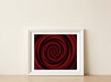 Abstract Concentric Spiral Circles — framed, leaning against the wall thumbnail