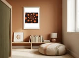Orange Spiral Dots framed in a gentle room thumbnail