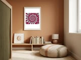 Paper Cut Flower Spiral framed in a gentle room thumbnail