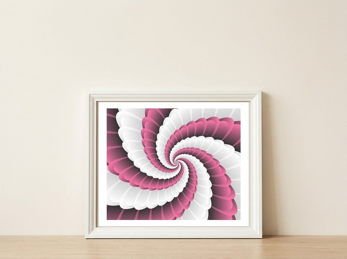 Tech Loop — framed, leaning against the wall