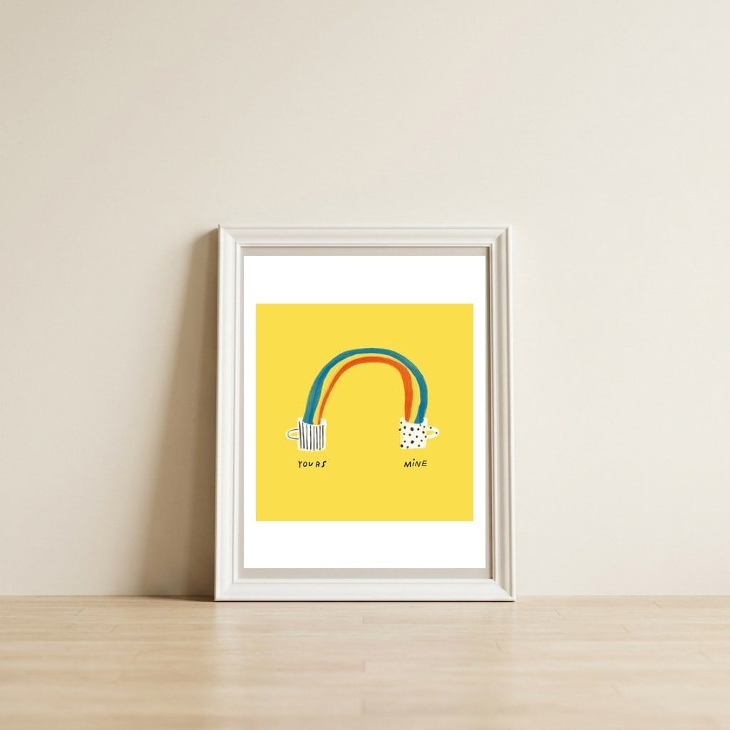 Better Together — framed, leaning against the wall