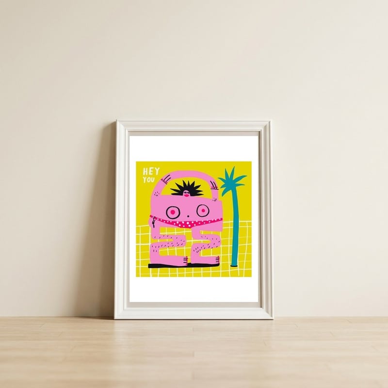 Total Confidence — framed, leaning against the wall