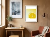 Lemon Artwork framed in a focused room thumbnail