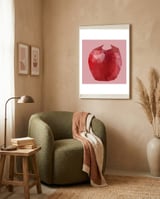 Apple Low Poly Art  framed in a tender room thumbnail