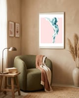 Free Flow || #society6 #decor #buyart framed in a tender room thumbnail