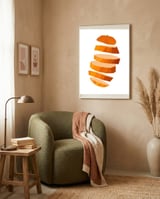 Orange Art  framed in a tender room thumbnail
